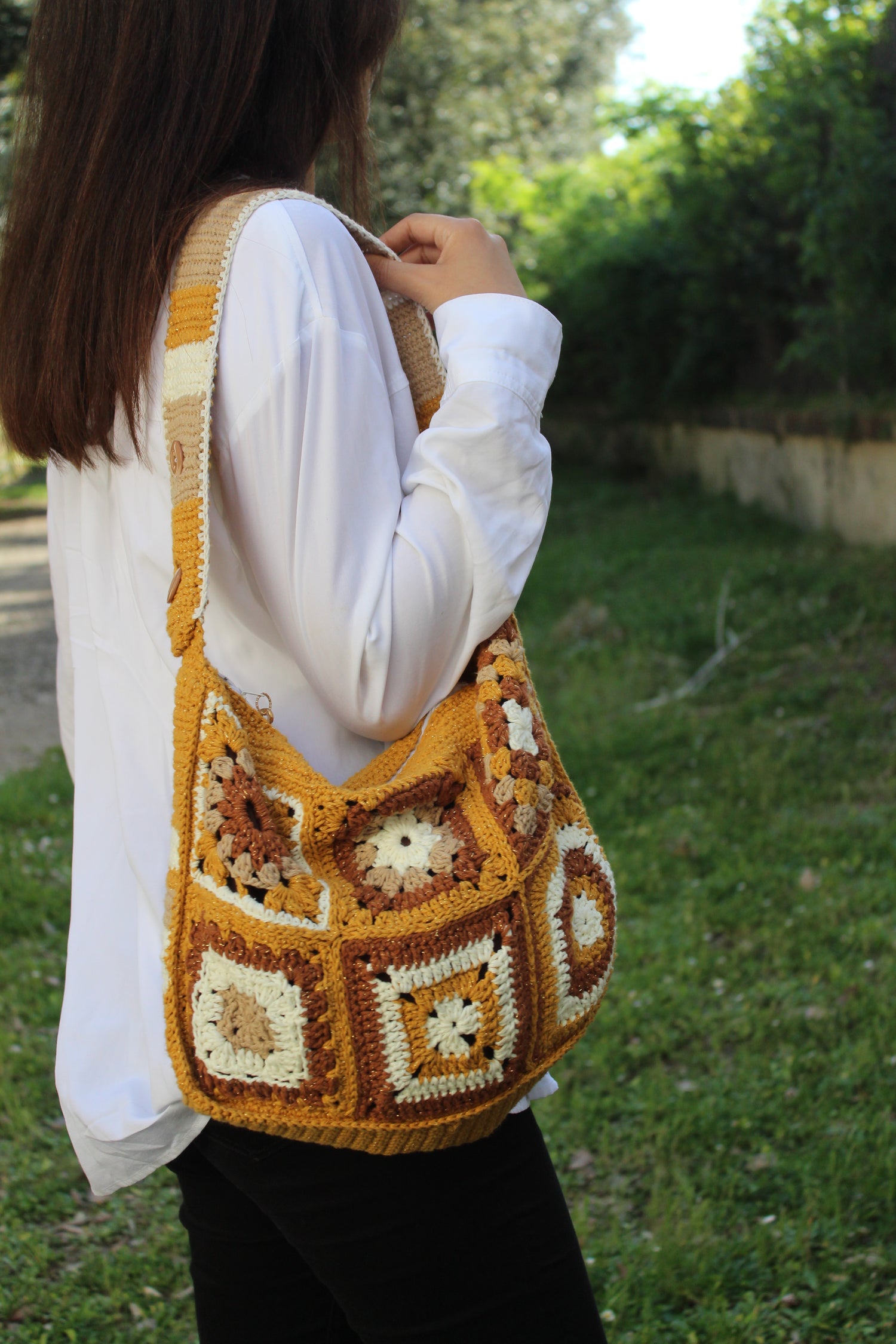 Granny Bag Sunflower - Ocra