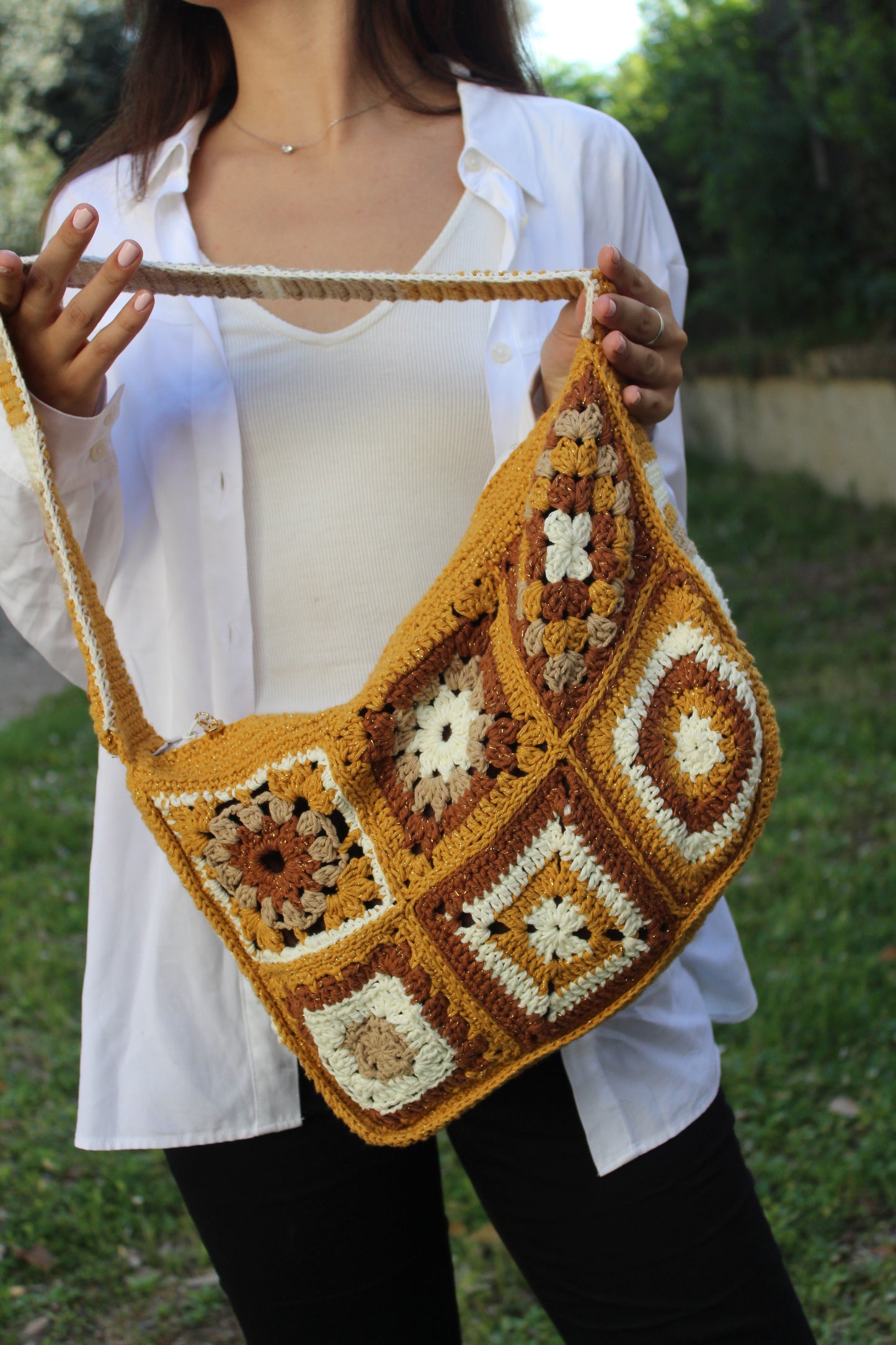 Granny Bag Sunflower - Ocra