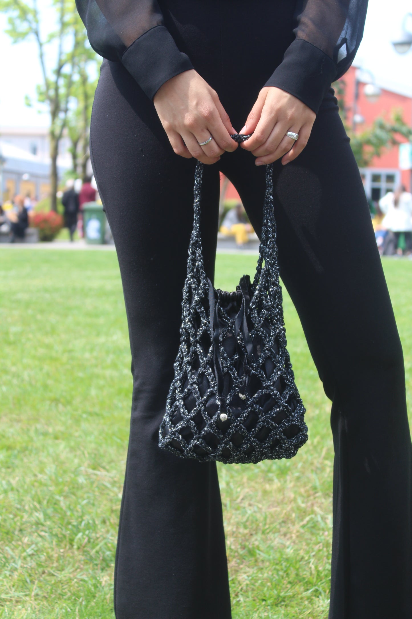 Petit Sac Nero Lurex