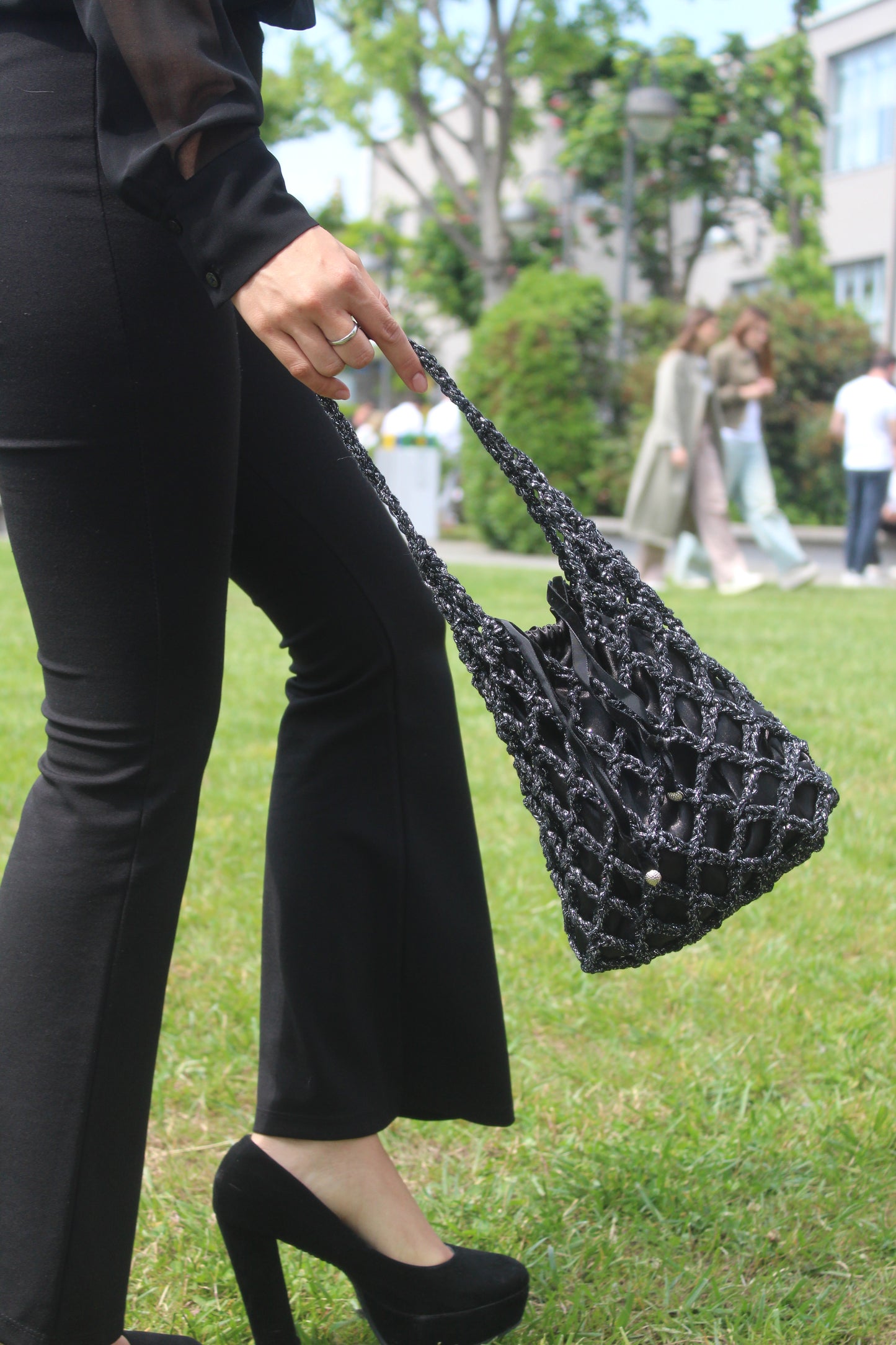 Petit Sac Nero Lurex