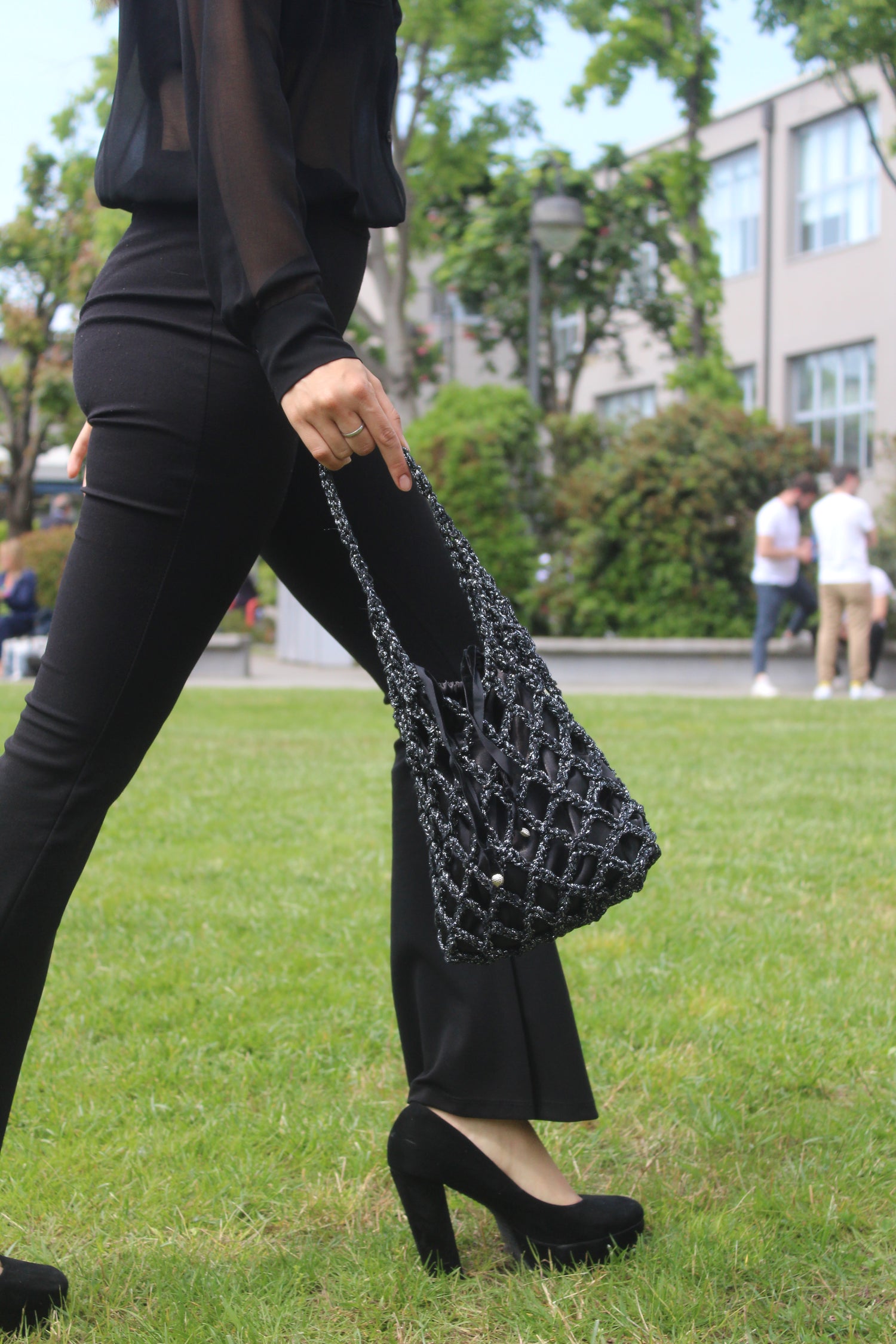 Petit Sac Nero Lurex