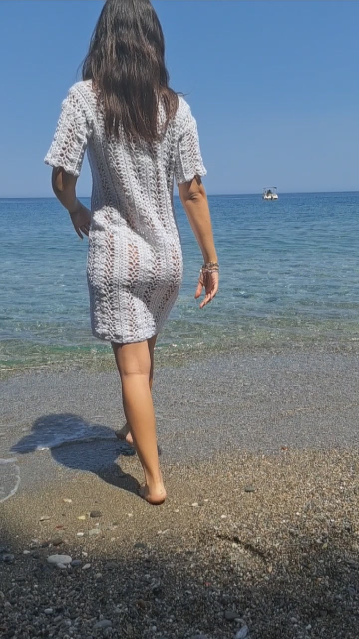 Miniabito effetto pizzo