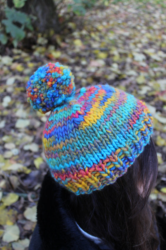 Cappello Flash con ponpon