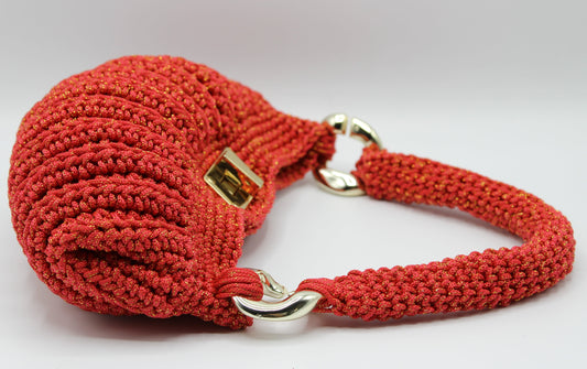 Lara Piccola con Manico - Rosso Oro