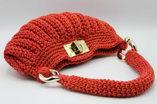 Lara Piccola con Manico - Rosso Oro