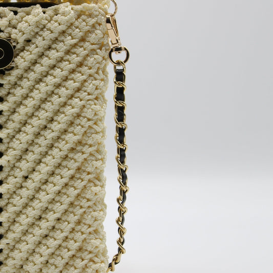 Portacellulare con tracolla - Panna