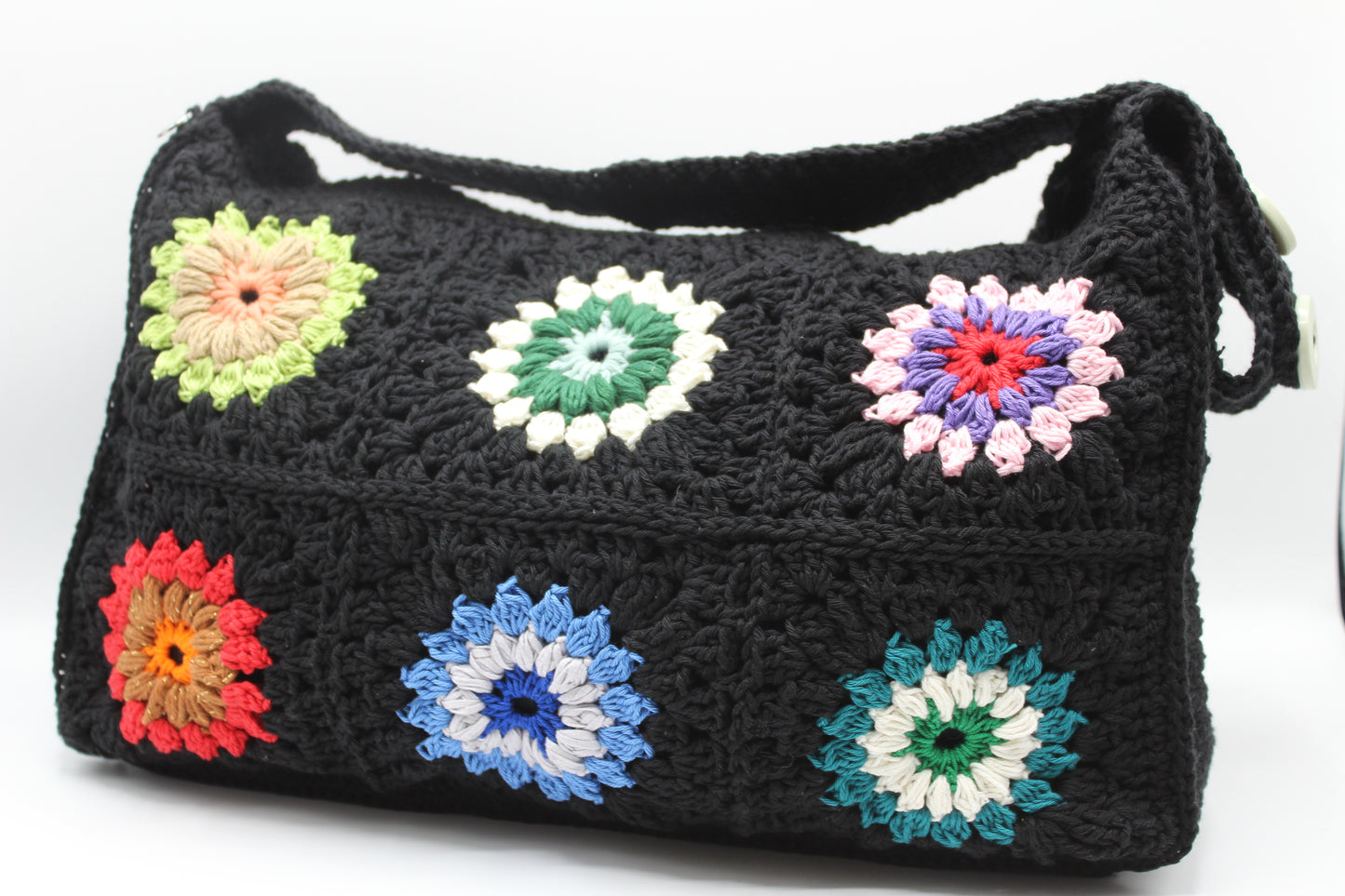 Granny Bag Sunflower - Nero