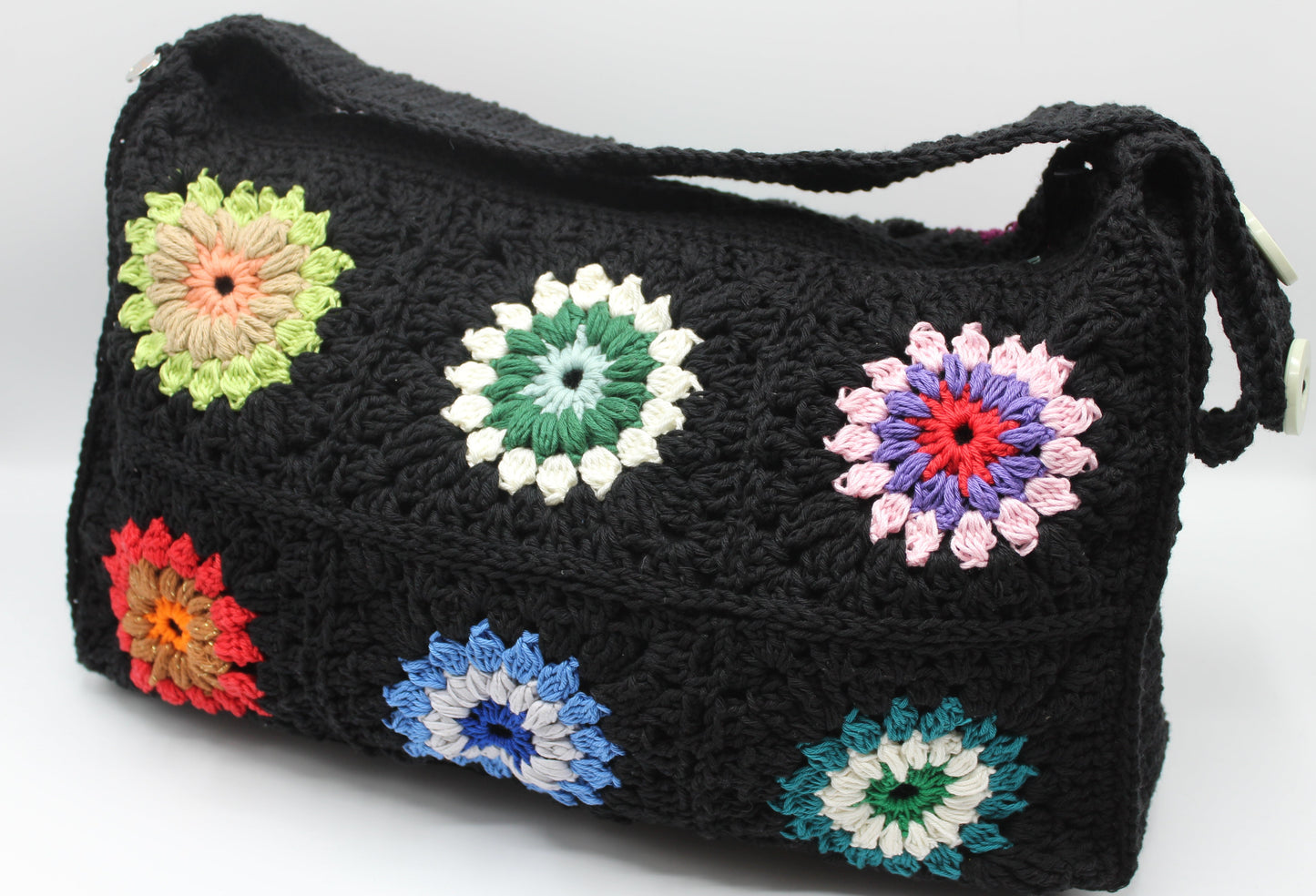 Granny Bag Sunflower - Nero