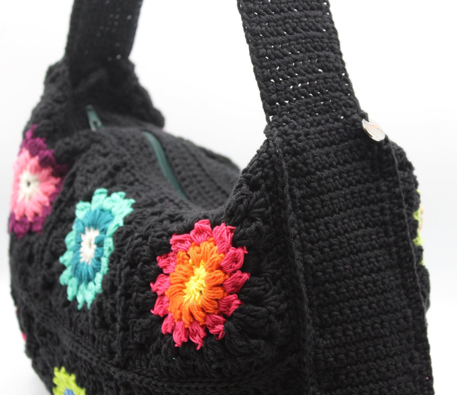 Granny Bag Sunflower - Nero