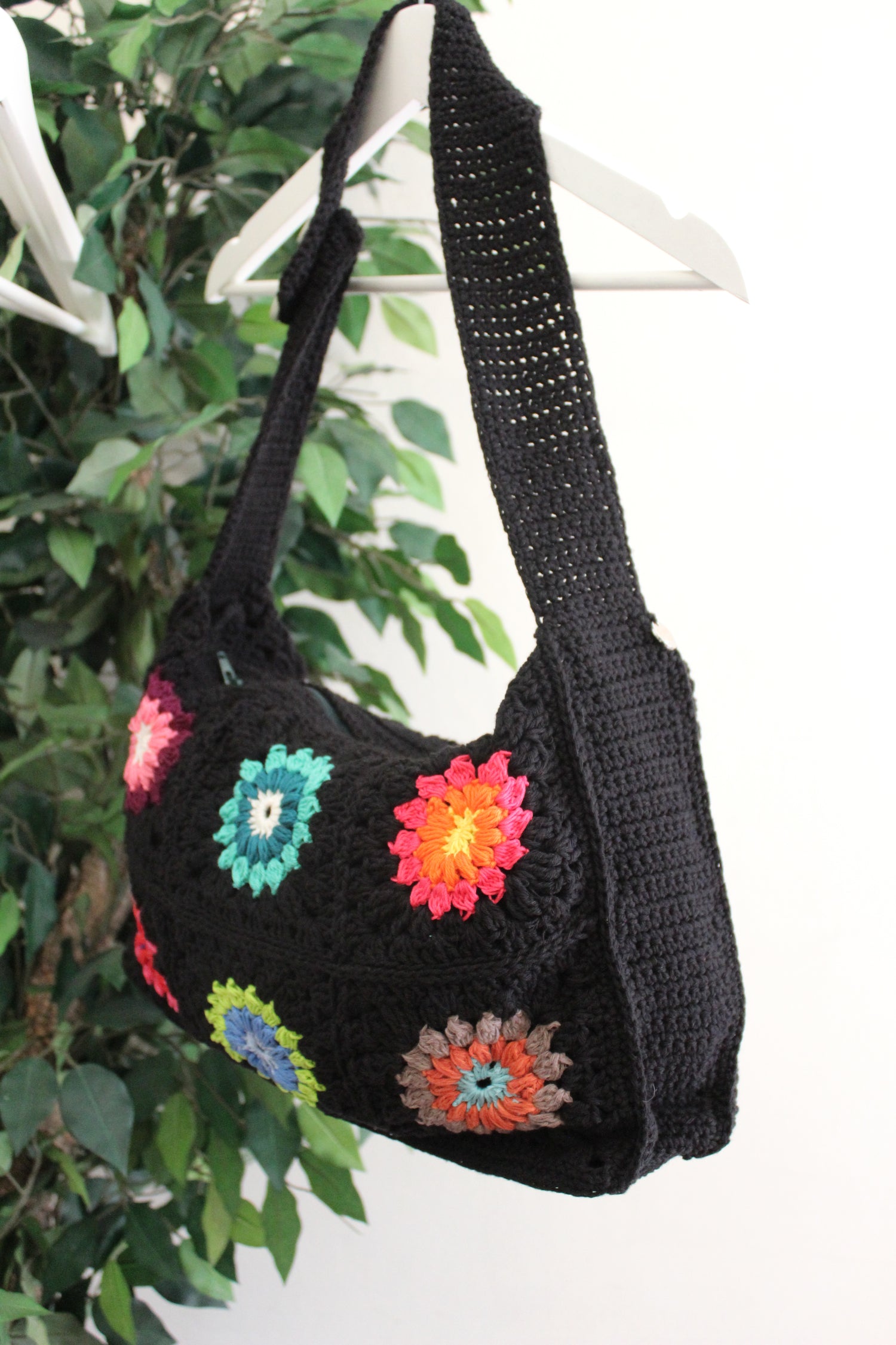 Granny Bag Sunflower - Nero