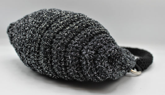 Lara Piccola con Manico - Nero Argento